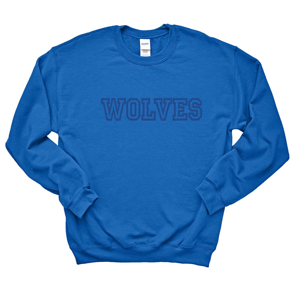 Allstar Wolves ~ Crewneck Sweatshirt ~ Wilmette Junior High School