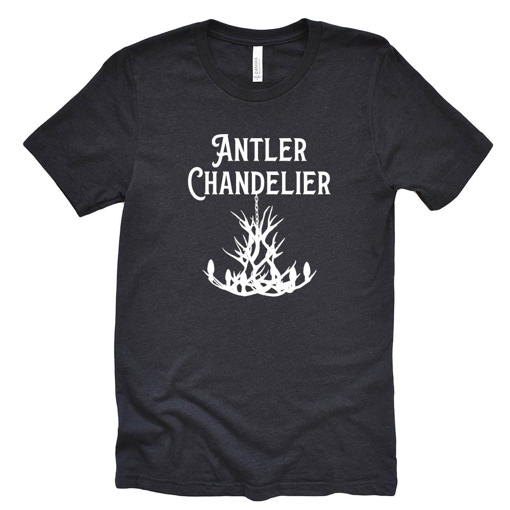 ANTLER CHANDELIER unisex triblend tee