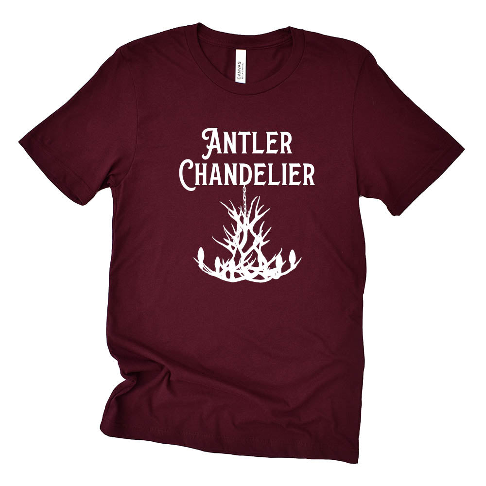 ANTLER CHANDELIER unisex triblend tee