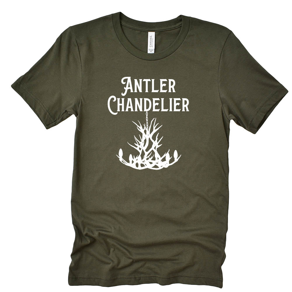 ANTLER CHANDELIER unisex triblend tee