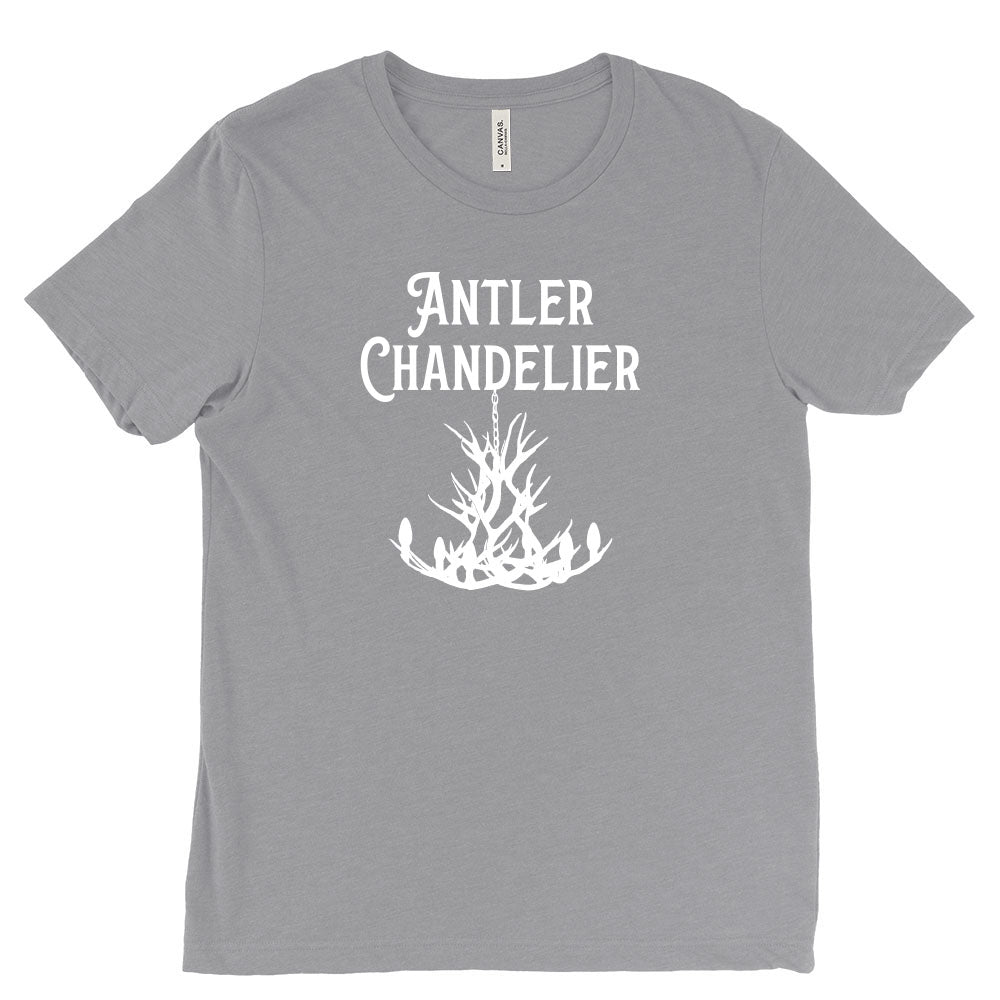 ANTLER CHANDELIER unisex triblend tee