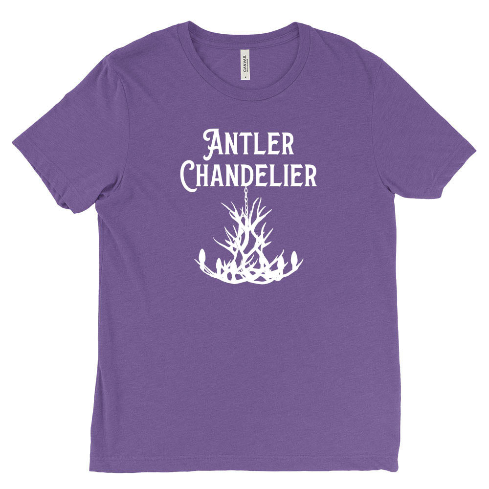 ANTLER CHANDELIER unisex triblend tee