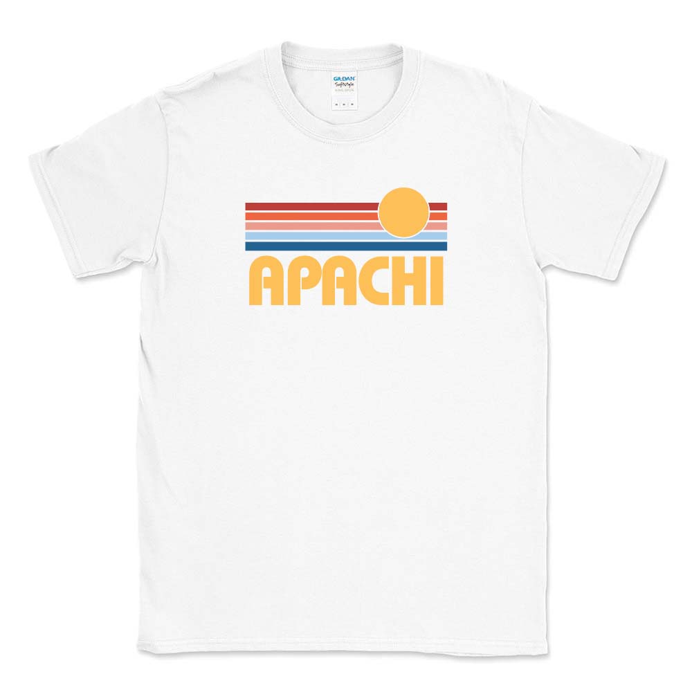 SUNSET STRIPES APACHI SOFTSTYLE TEE ~ APACHI DAY CAMP ~ adult ~ classic fit