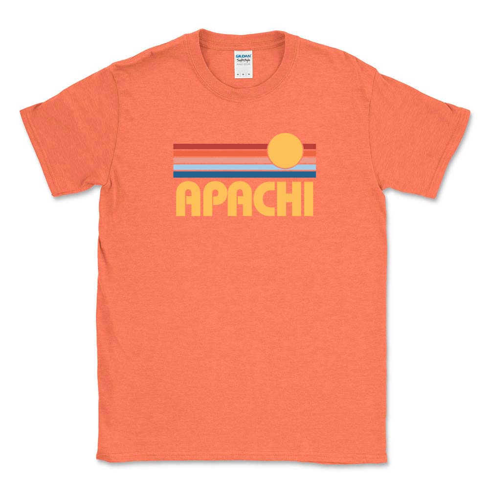 SUNSET STRIPES APACHI SOFTSTYLE TEE ~ APACHI DAY CAMP ~ adult ~ classic fit