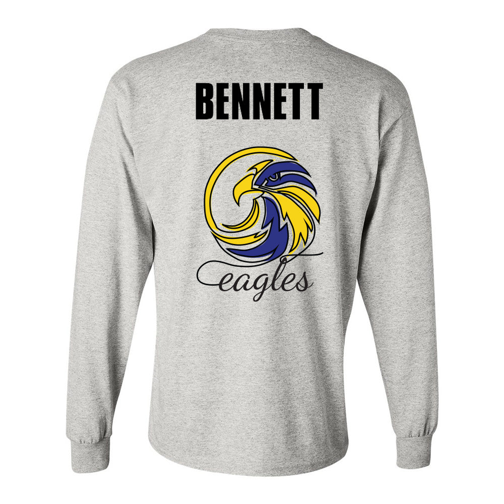 Volleyball Script ~ Cotton Long Sleeve T-Shirt ~ Sunset Ridge Middle School