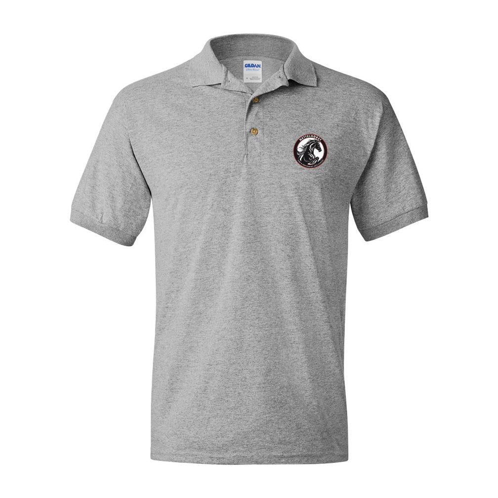 BADGE DRYBLEND POLO ~ NETTELHORST SCHOOL ~ youth & adult ~ classic fit