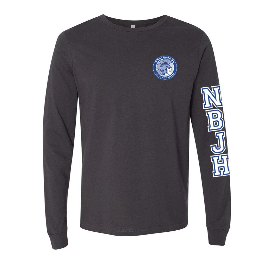 Badge Collegiate ~ Jersey Long Sleeve T-Shirt ~ Northbrook Junior High School