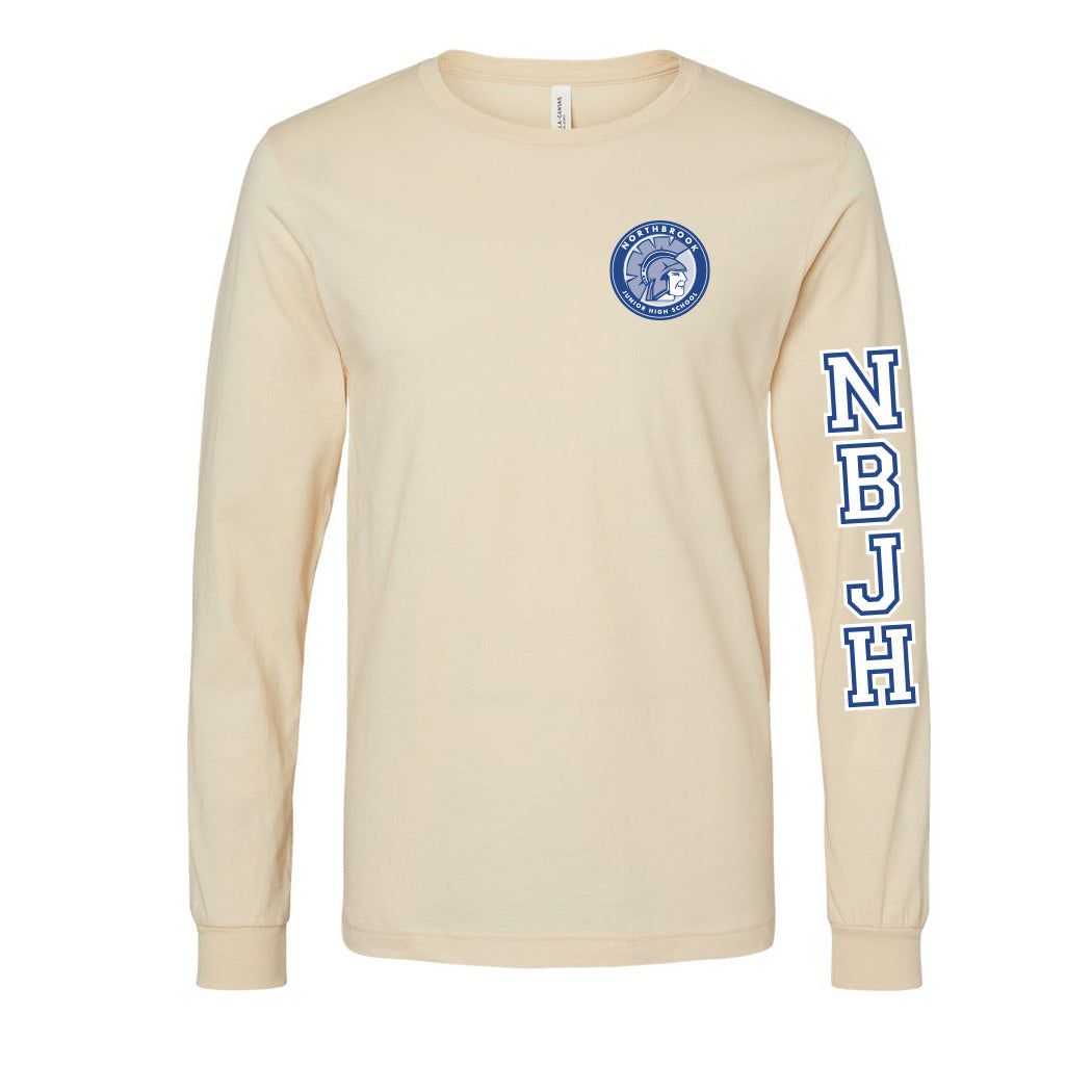 Badge Collegiate ~ Jersey Long Sleeve T-Shirt ~ Northbrook Junior High School