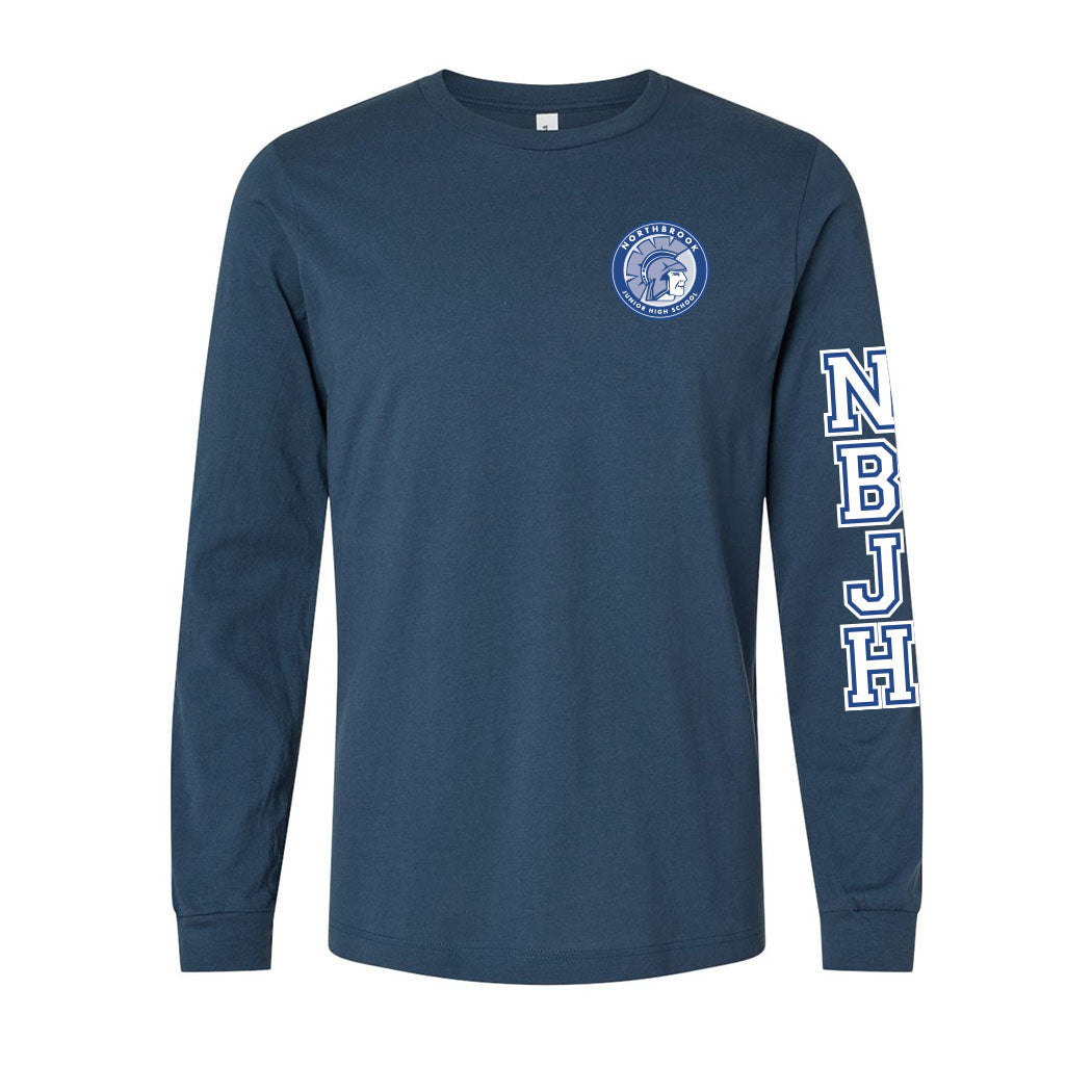Badge Collegiate ~ Jersey Long Sleeve T-Shirt ~ Northbrook Junior High School