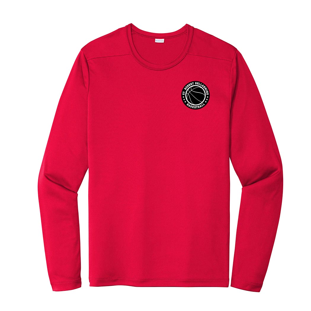 Basketball Badge ~ Long Sleeve Performance Tee ~ St. Robert Bellarmine Academy