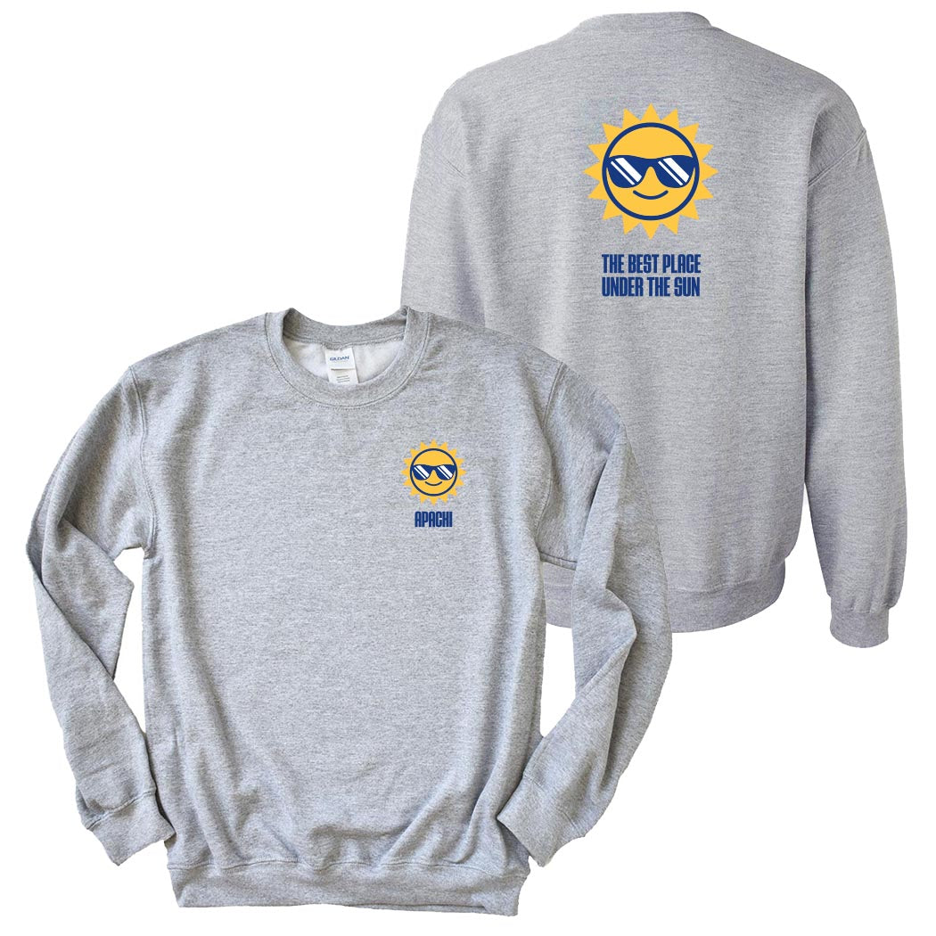 Best Place Under the Sun ~ Crewneck Sweatshirt ~ Apachi Day Camp