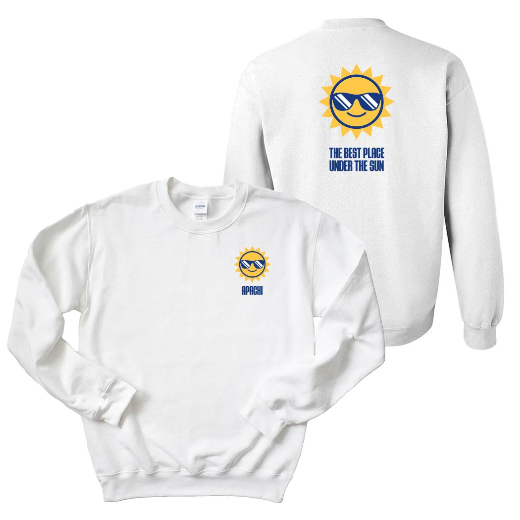 Best Place Under the Sun ~ Crewneck Sweatshirt ~ Apachi Day Camp