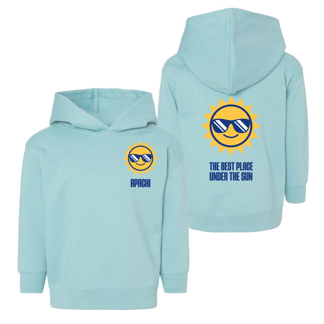 Best Place Under the Sun ~ Toddler Hoodie ~ Apachi Day Camp