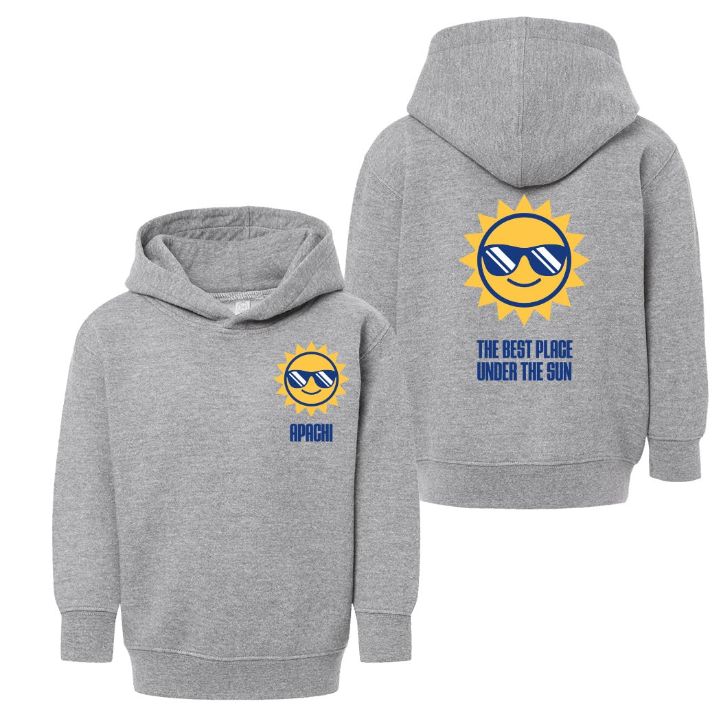 Best Place Under the Sun ~ Toddler Hoodie ~ Apachi Day Camp