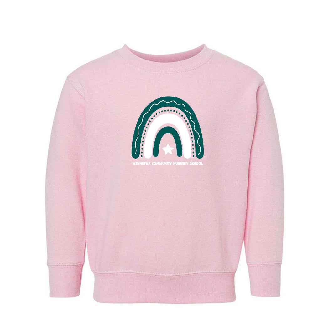 Rainbow ~ Toddler Crewneck Sweatshirt ~ Winnetka Community Nursery School