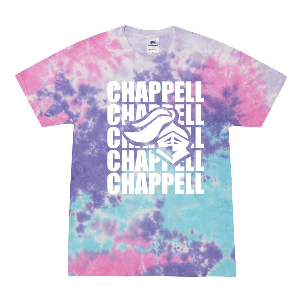 Bold Repeater ~ Tie-Dye T-Shirt ~ Chappell Elementary School-cotton candy