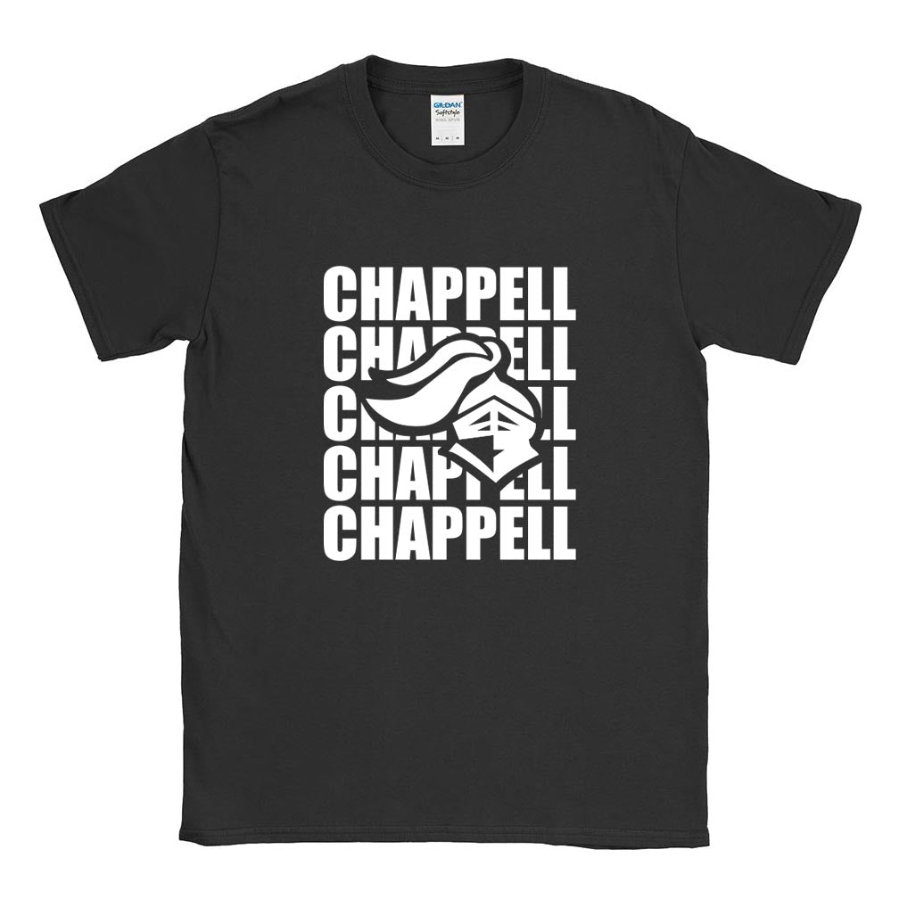 Bold Repeater ~ Cotton T-Shirt ~ Chappell Elementary School-black