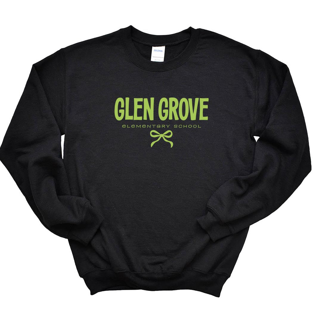Bowtied Glen Grove ~ Crewneck Sweatshirt ~ Glen Grove Elementary School