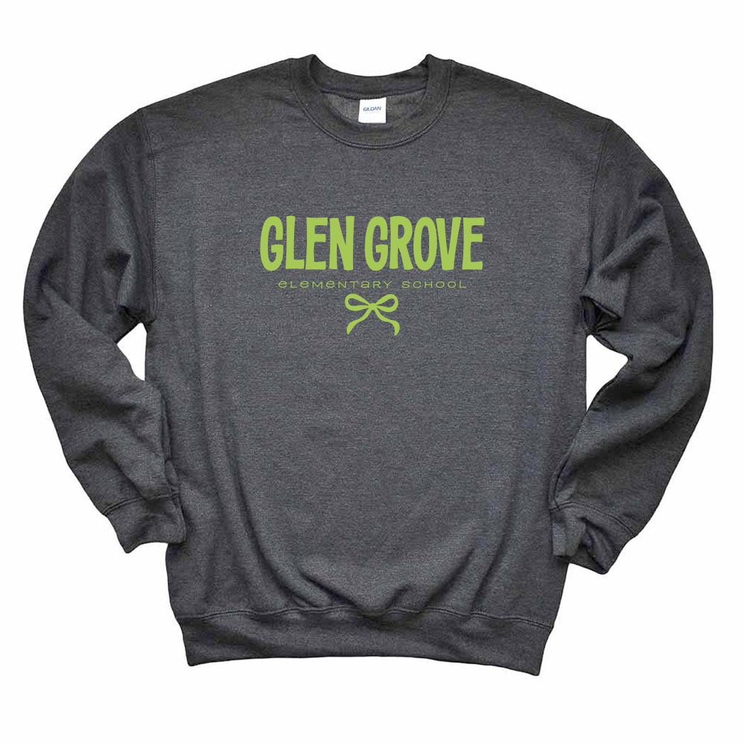Bowtied Glen Grove ~ Crewneck Sweatshirt ~ Glen Grove Elementary School
