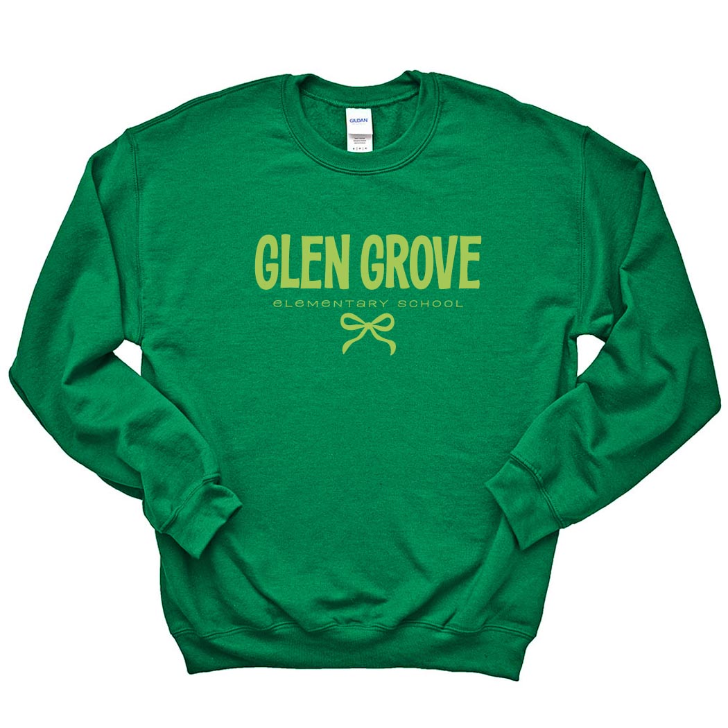 Bowtied Glen Grove ~ Crewneck Sweatshirt ~ Glen Grove Elementary School