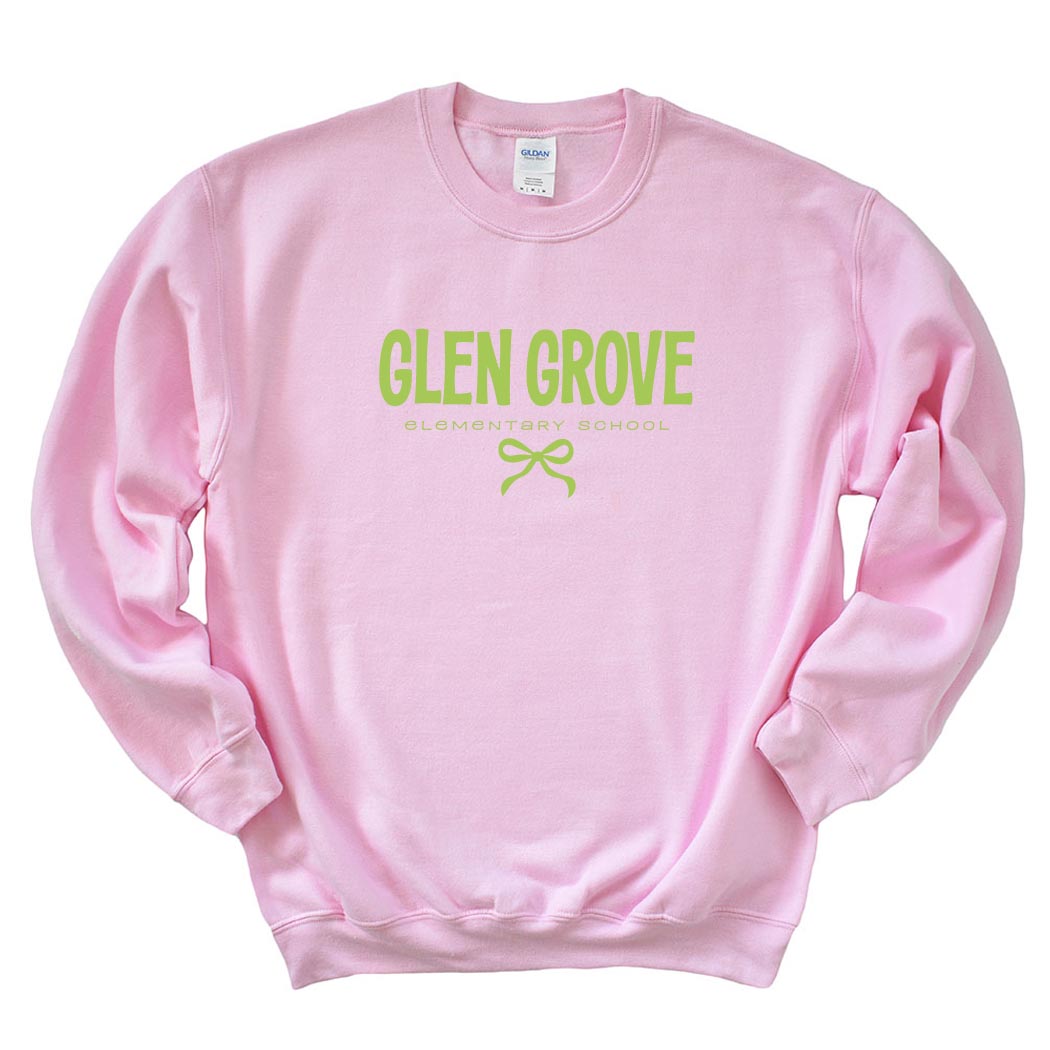Bowtied Glen Grove ~ Crewneck Sweatshirt ~ Glen Grove Elementary School