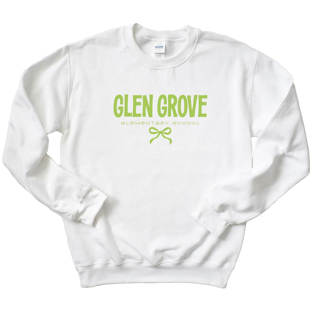Bowtied Glen Grove ~ Crewneck Sweatshirt ~ Glen Grove Elementary School