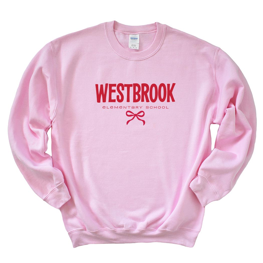 Bowtied Westbrook ~ Crewneck Sweatshirt ~ Westbrook Elementary School