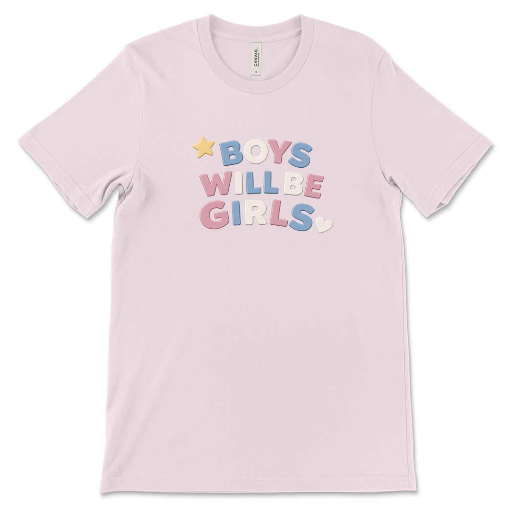 Boys Will Be Girls ~ Jersey T-Shirt ~ humanKIND pride