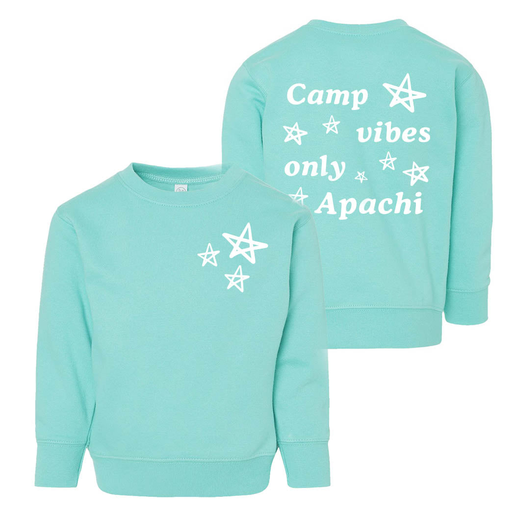 Camp Vibes Only ~ Toddler Crewneck Sweatshirt ~ Apachi Day Camp