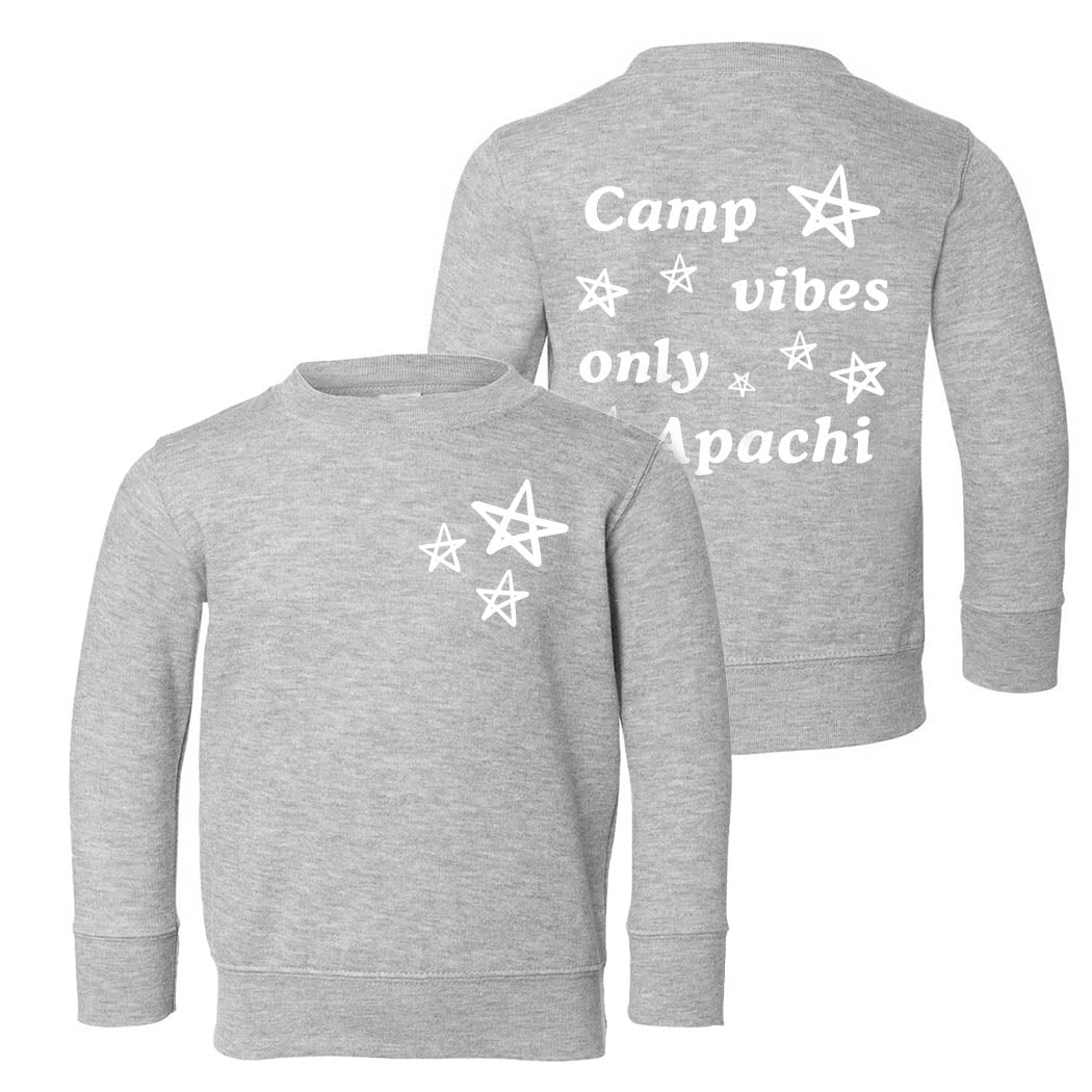 Camp Vibes Only ~ Toddler Crewneck Sweatshirt ~ Apachi Day Camp
