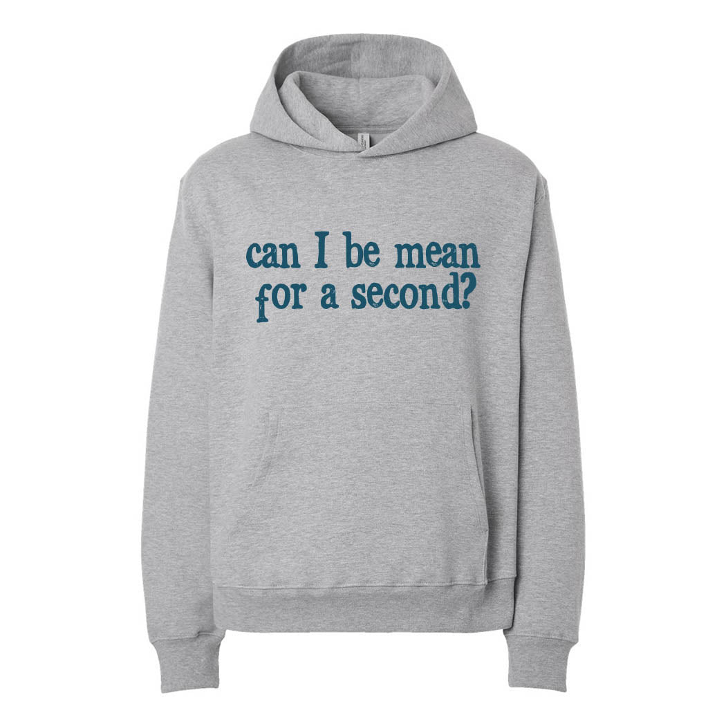 Can I Be Mean For a Second ~ Heavyweight Hoodie ~ humanKIND