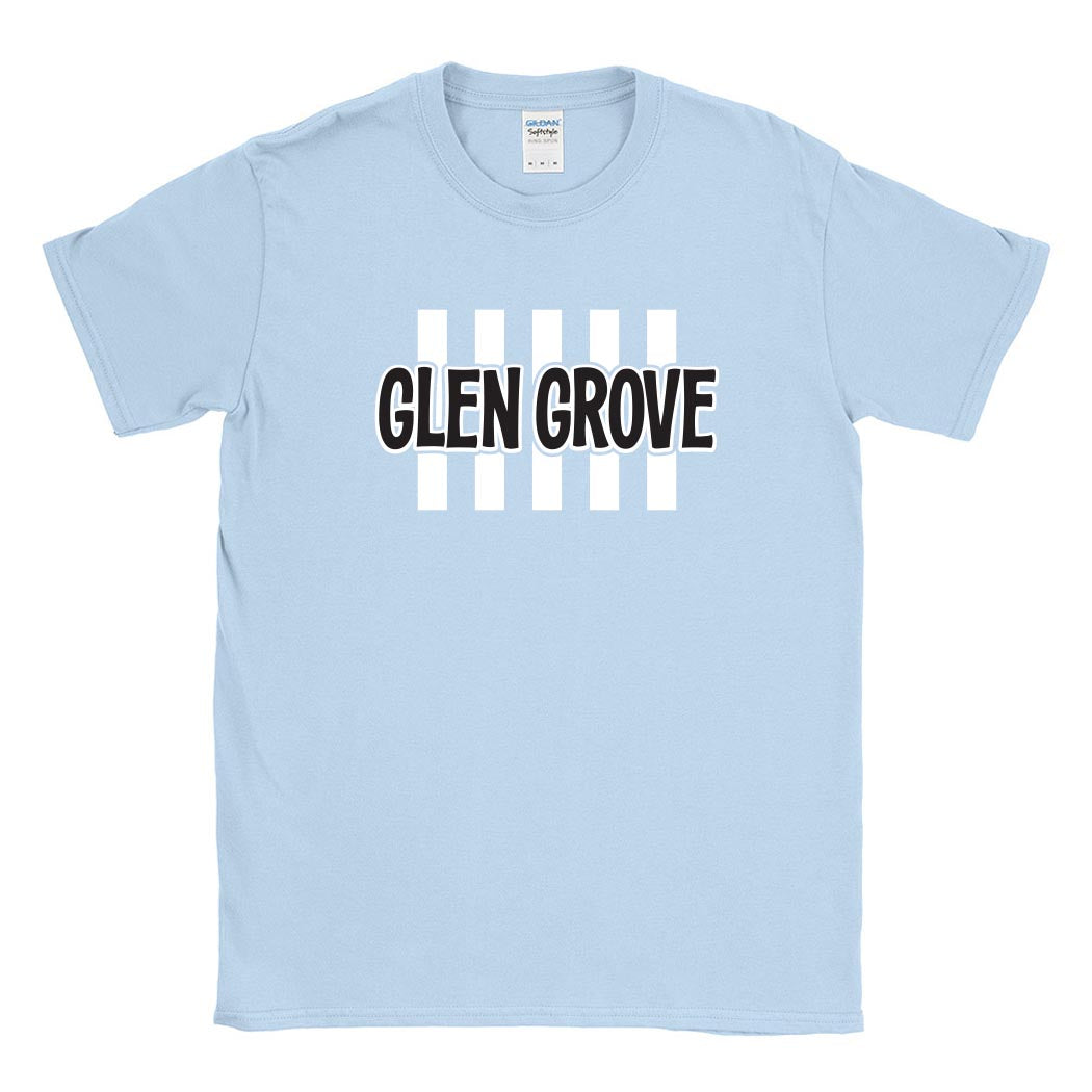 Candy Stripes Glen Grove ~ Cotton T-Shirt ~ Glen Grove Elementary School