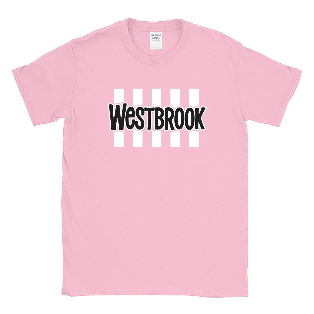 Candy Stripes Glen Grove ~ Cotton T-Shirt ~ Glen Grove Elementary School