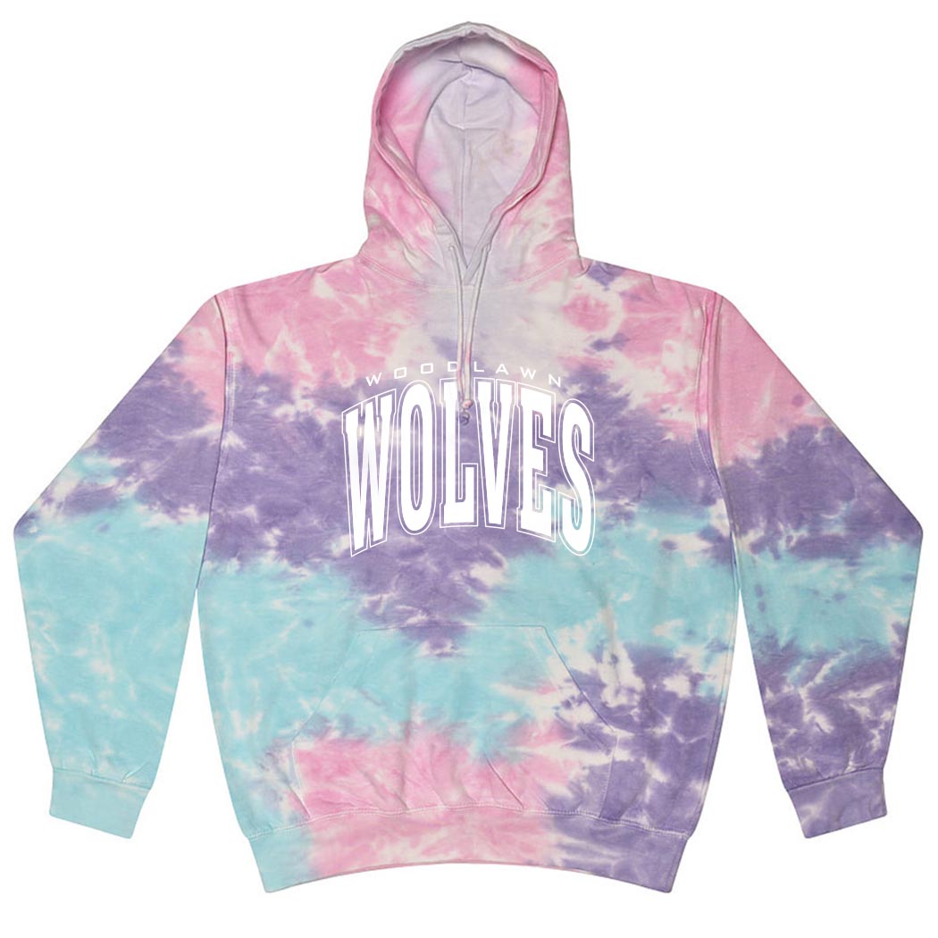 Classic Arc ~ Tie-Dye Hoodie ~ Woodlawn Middle School