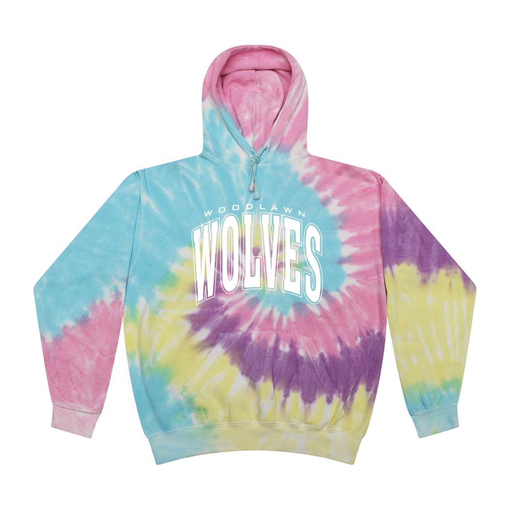 Classic Arc ~ Tie-Dye Hoodie ~ Woodlawn Middle School
