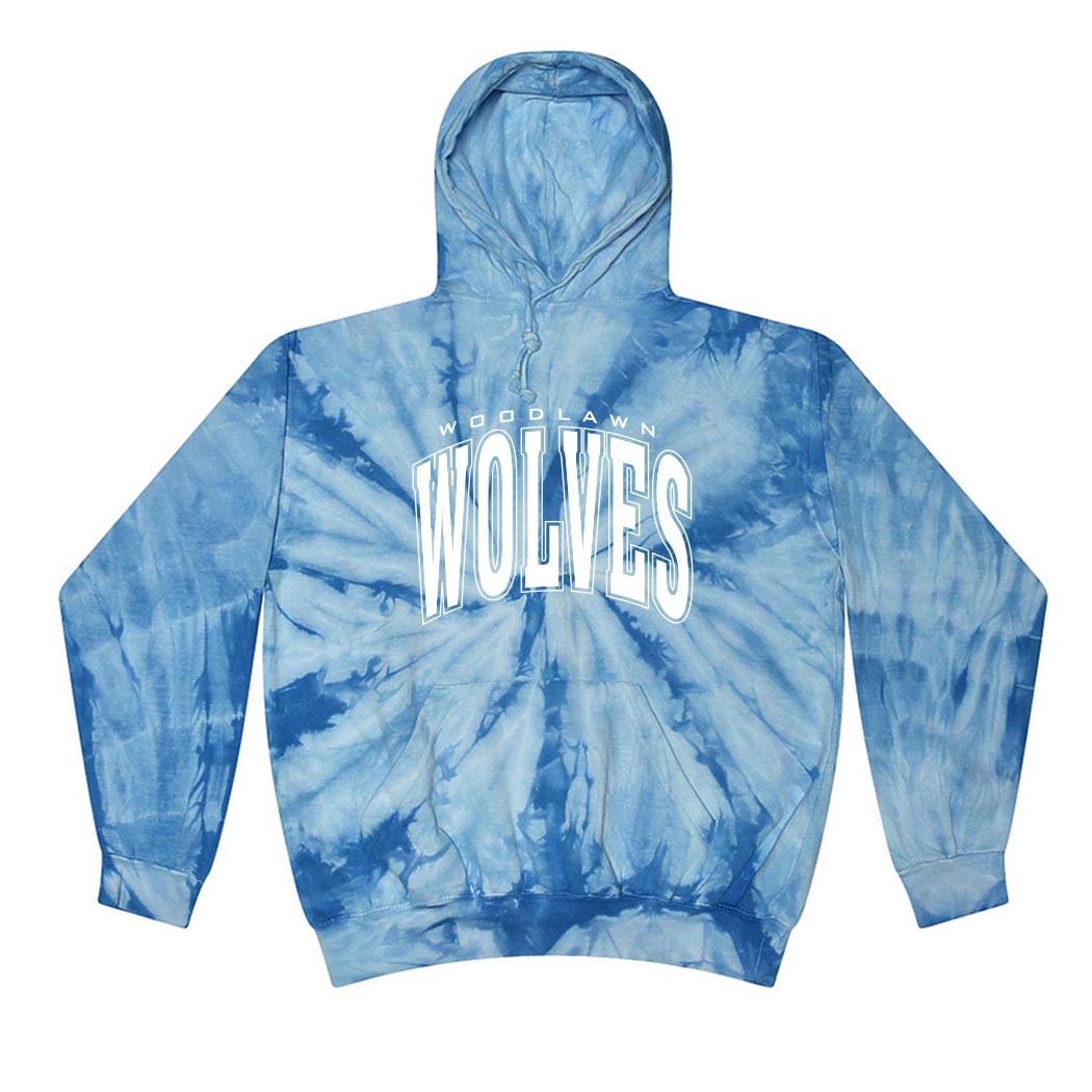 Classic Arc ~ Tie-Dye Hoodie ~ Woodlawn Middle School