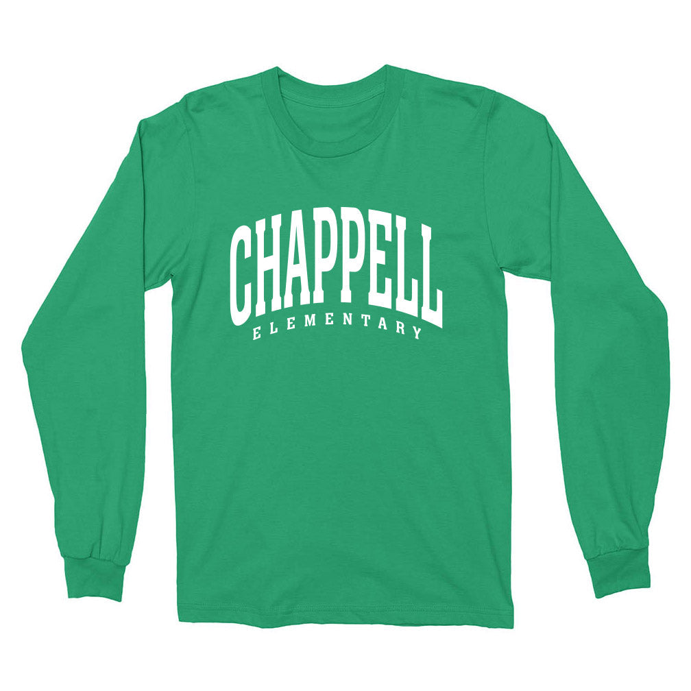 Classic Arc ~ Cotton Long Sleeve T-Shirt ~ Chappell Elementary School