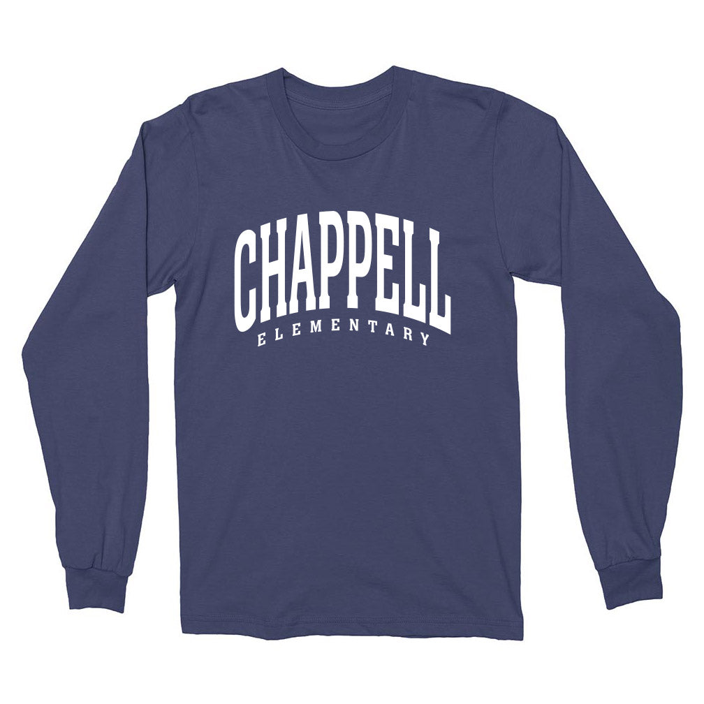 Classic Arc ~ Cotton Long Sleeve T-Shirt ~ Chappell Elementary School