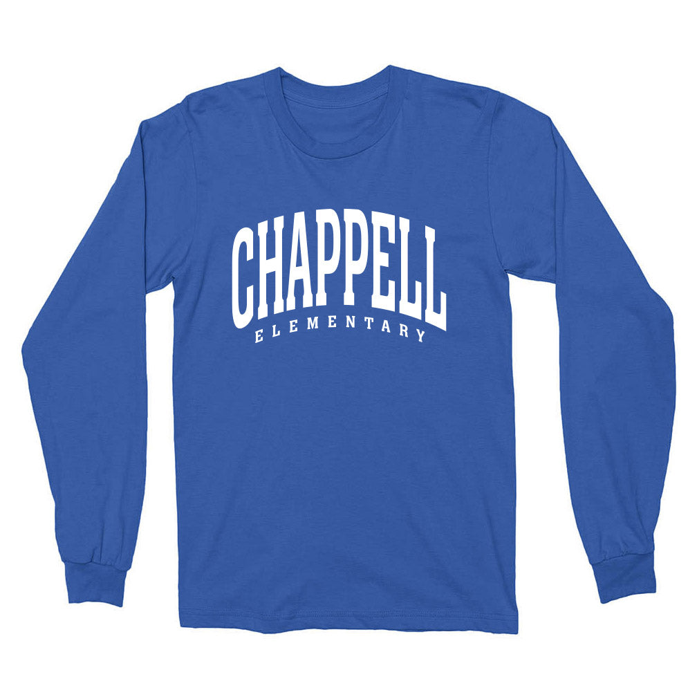 Classic Arc ~ Cotton Long Sleeve T-Shirt ~ Chappell Elementary School