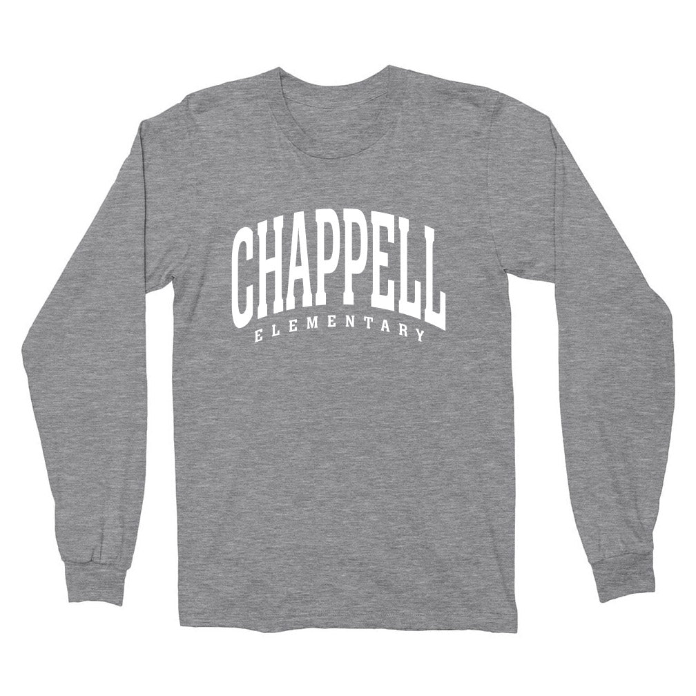 Classic Arc ~ Cotton Long Sleeve T-Shirt ~ Chappell Elementary School