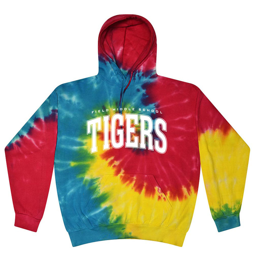 Classic Arc Field ~ Tie-Dye Hoodie ~ Field Middle School
