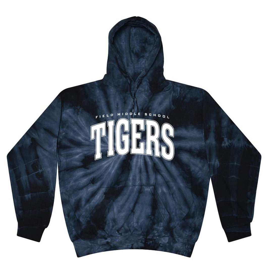 Classic Arc Field ~ Tie-Dye Hoodie ~ Field Middle School