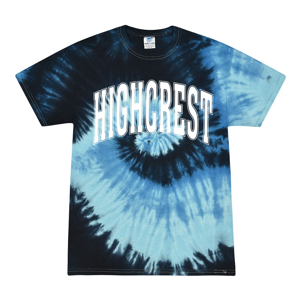 Classic Arc ~ Tie-Dye T-Shirt ~ Highcrest Middle School-blue ocean