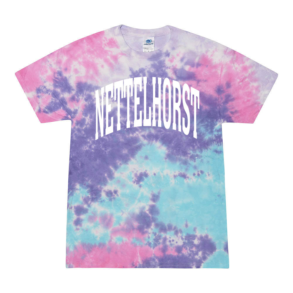 Classic Arc ~ Tie-Dye T-Shirt ~ Nettelhorst School-cotton candy
