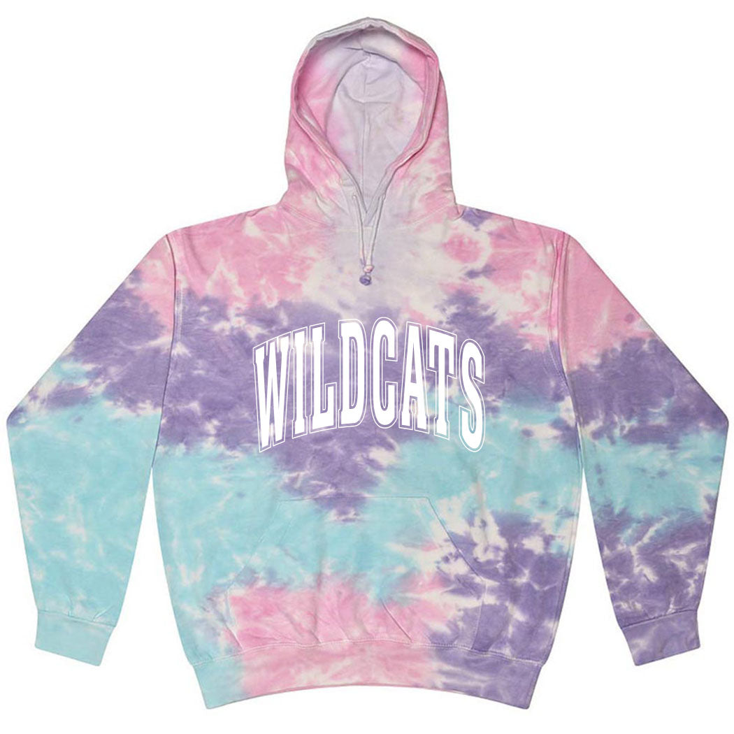 Classic Arc Wildcats ~ Tie-Dye Hoodie ~ Winkelman Elementary School-cotton candy