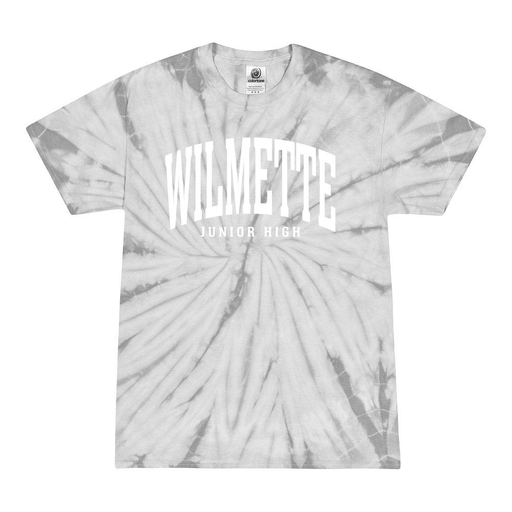 Classic Arc Wilmette ~ Tie-Dye T-Shirt ~ Wilmette Junior High School