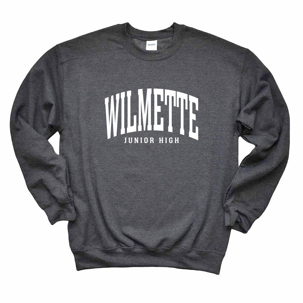 Classic Arc Wilmette ~ Crewneck Sweatshirt ~ Wilmette Junior High School