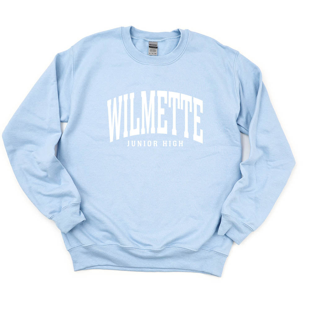 Classic Arc Wilmette ~ Crewneck Sweatshirt ~ Wilmette Junior High School