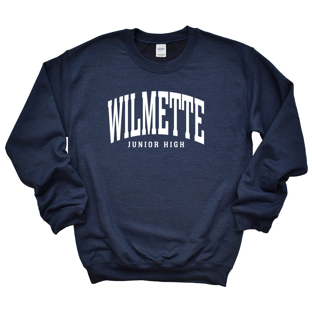Classic Arc Wilmette ~ Crewneck Sweatshirt ~ Wilmette Junior High School