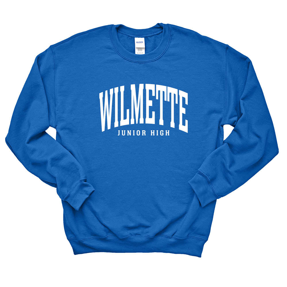 Classic Arc Wilmette ~ Crewneck Sweatshirt ~ Wilmette Junior High School